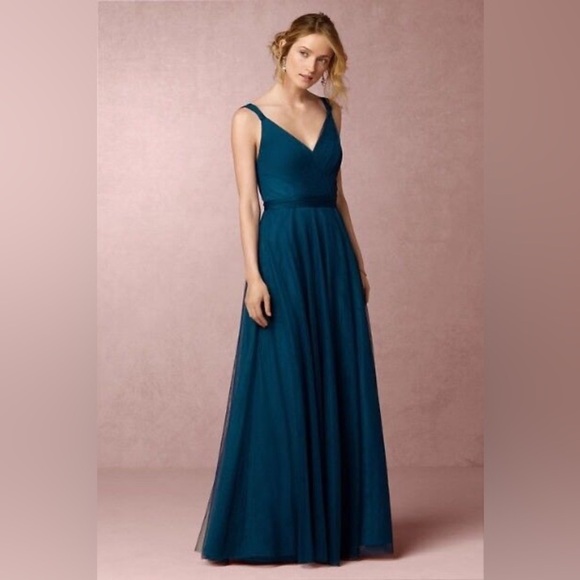 Hitherto Dresses & Skirts - Anthropologie Hitherto Zaria Saphire Dress | 6